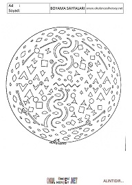 Mandala boyama sayfaları